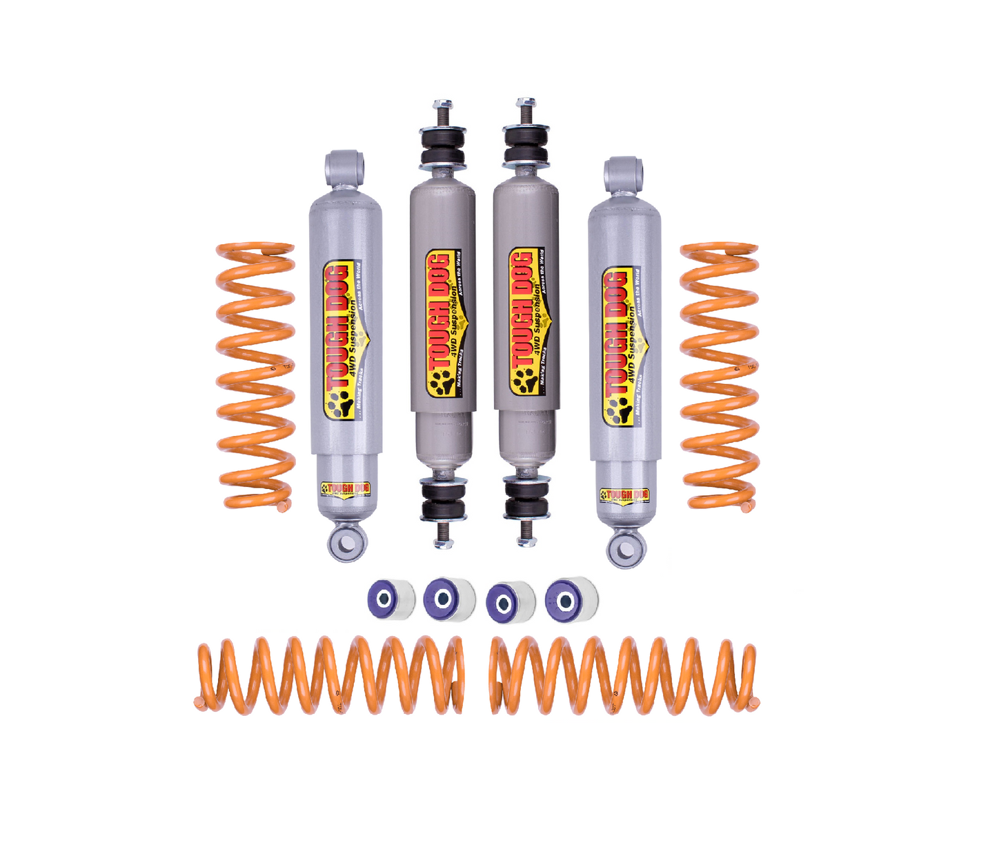 GU Patrol Wagon S2-5 (Y61) 04/2000-2015 50mm Lift Kit with Tough Dog Ralph Shocks